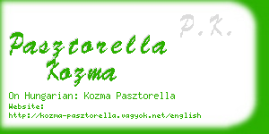 pasztorella kozma business card